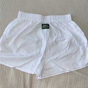 Daily Drills Poplin White Shorts